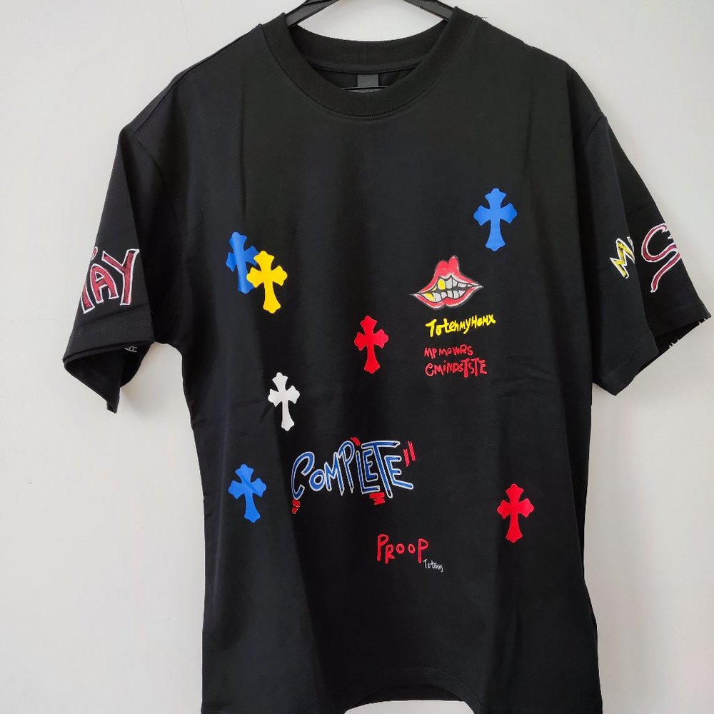 chrome hearts Print Cross Short Sleeve T-shirt
